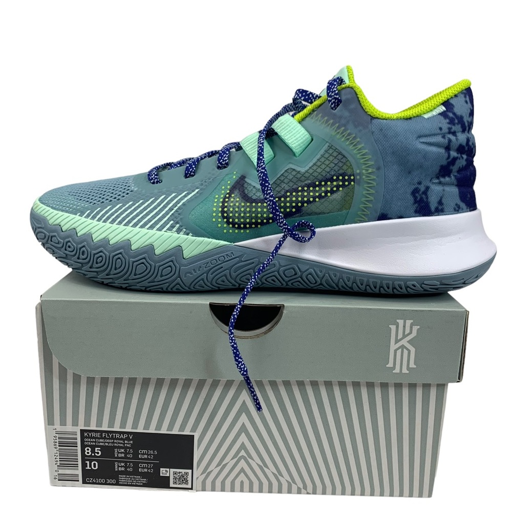 Nike Kyrie Flytrap V Ocean Cube Deep Royal Blue Size Mens-8.5, Women-10